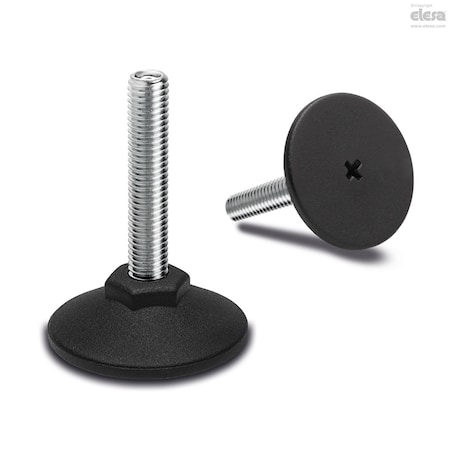 Elesa Levelling feet, LX.50-SW19-M10x46-HS LX-HS